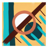 Impression Photo Coucher de soleil sur la plage - Abstrait (Devant)