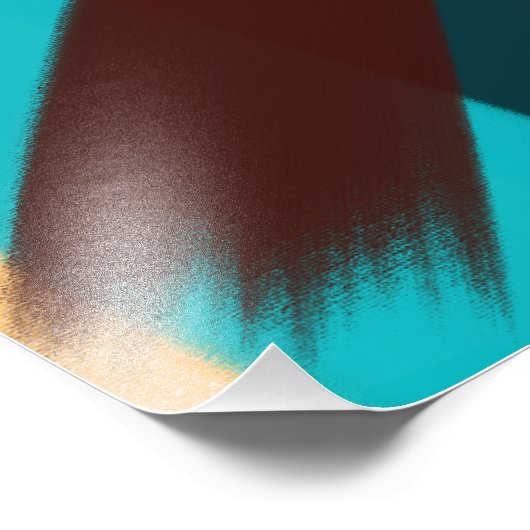 Impression Photo Coucher de soleil sur la plage - Abstrait (Coin)