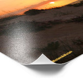 Impression Photo Coucher de soleil sur la plage de Floride (Coin)