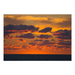 Impression Photo Coucher de soleil sur le lac Michigan, Ludington, 