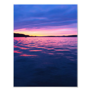 Impression Photo Coucher de soleil sur le lac Seneca, Ohio