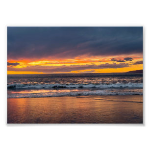Impression Photo Coucher de soleil sur le pic - Marina Del Rey, Cal