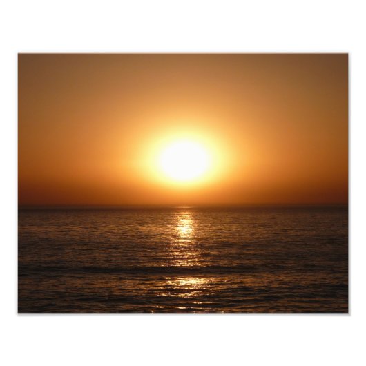 Impression Photo Coucher de soleil sur l'Ocean Beach, San Diego (Devant)