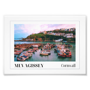 Impression Photo Coucher de soleil sur Mevagissey, Cornouailles
