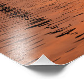 Impression Photo Coucher de soleil sur une ville balnéaire - aquare (Coin)