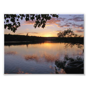 Impression Photo Coucher du soleil au lac St George, Maine
