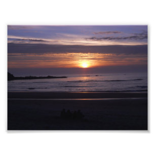 Impression Photo Coucher du soleil côtier
