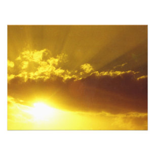 Impression Photo Coucher du soleil d'or