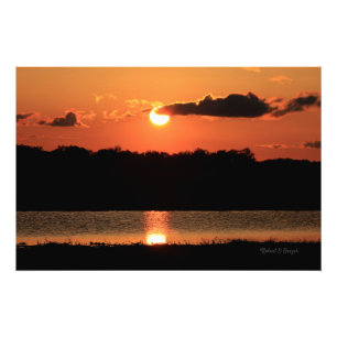 Impression Photo Coucher du soleil du Kansas avec des copies de