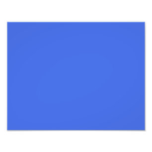 Impression Photo couleur bleu