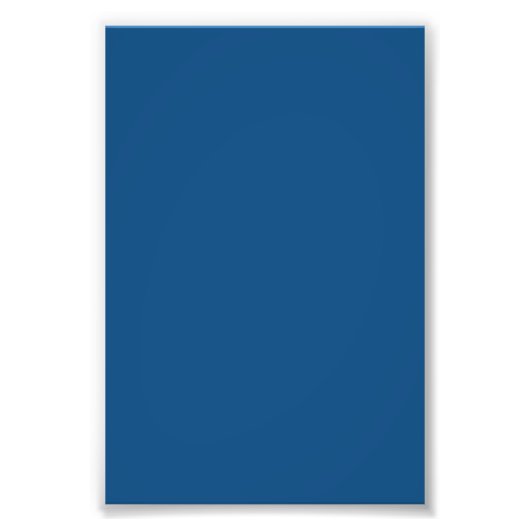 Impression Photo Couleur bleu classique (Devant)