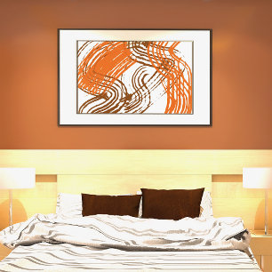 Impression Photo Couleurs Brown, Orange Boho Earth