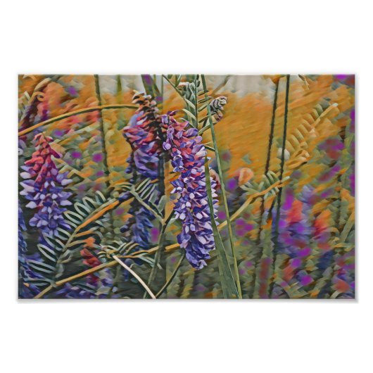 Impression Photo Couleurs chaudes lupines arctiques (Devant)