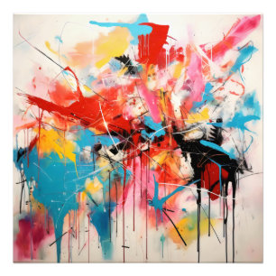 Impression Photo Couleurs d'art Abstraites