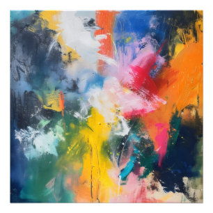 Impression Photo Couleurs de l'arc-en-ciel Art Abstrait