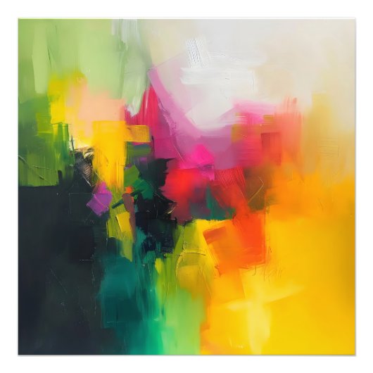 Impression Photo Couleurs vives Art Abstrait (Devant)