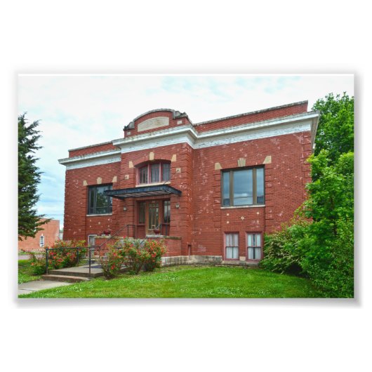 Impression Photo Council Grove, Kansas, Carnegie Library (Devant)
