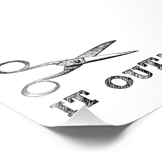 Impression Photo Couper Les Ciseaux (Coin)