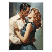 Impression Photo Couple de baiser vintage (Devant)