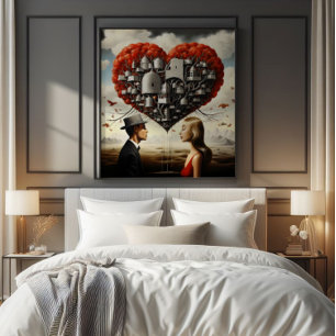 Impression Photo Couple en amour Surréalisme