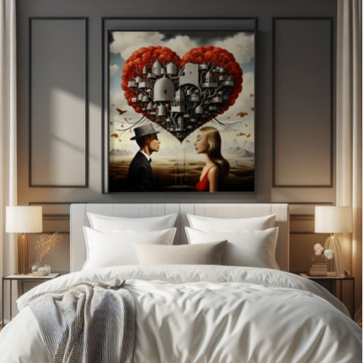 Impression Photo Couple en amour Surréalisme