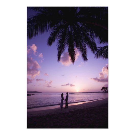 Impression Photo Couple sur la plage, Windjammer Landing, Sainte-Lu (Devant)