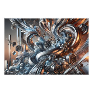 Impression Photo Courants métalliques