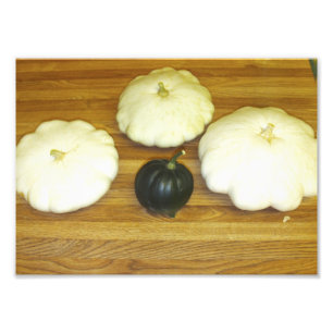 Impression Photo Courge de casserole de Patty et courge de gland