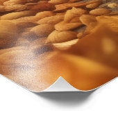 Impression Photo Courir un chien en automne Feuilles d'art Imprimer (Coin)