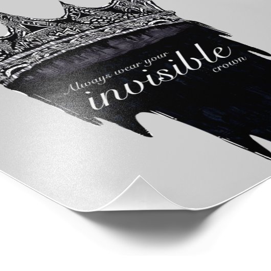 Impression Photo Couronne de dérive avec texte - v2 (Coin)