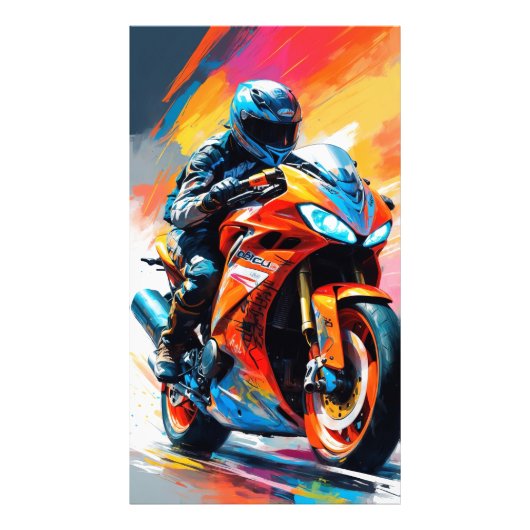 Impression Photo Course de moto haute vitesse (Devant)