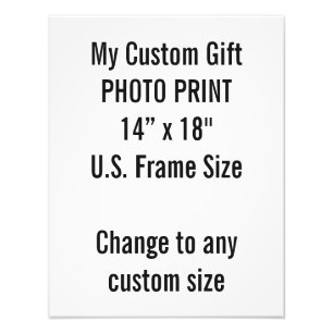 Impression Photo Coutume 14" x 18" format de l'image des USA