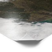 Impression Photo Couverture de neige s'étendant du nord-est du Texa (Coin)