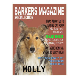 Impression Photo Couverture du magazine Collie Parody
