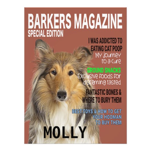 Impression Photo Couverture du magazine Collie Parody (Devant)