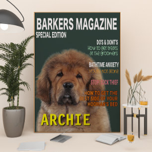 Impression Photo Couverture du magazine de parodie Mastiff Tibétain