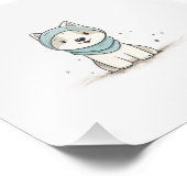 Impression Photo Cozy Husky Illustration - Adorable Puppy in a Scar (Coin)