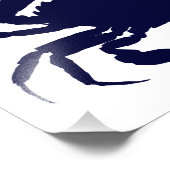 Impression Photo Crabe blanc et bleu foncé (Coin)