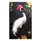 Impression Photo Crane Art  - Contemporary Asian‑Inspired Design (Devant)