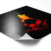 Impression Photo Crâne flamboyant (Coin)