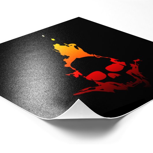 Impression Photo Crâne flamboyant (Coin)