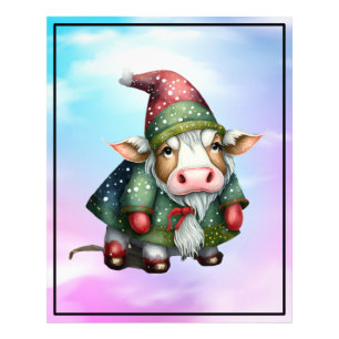 Impression Photo Création de vache lutin de Noël-83456
