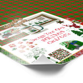 Impression Photo Créez votre propre BUFFALO PLAID VACANCES Cartes/C (Coin)