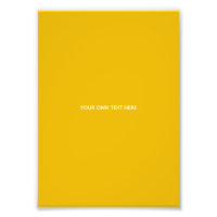 Créez Votre Propre Conception Personnalisée Jaune