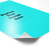 Impression Photo Créez votre propre cyan (Coin)