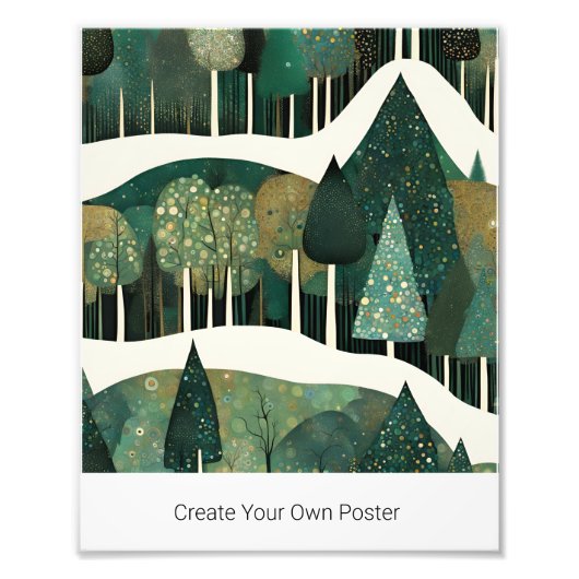 Impression Photo Créez votre propre devis de Noël d'hiver (Devant)