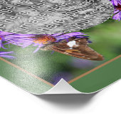 Impression Photo Créez Votre Propre Papillon Sur Le Cadre Fleur D'A (Coin)