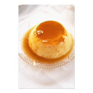 Impression Photo Crème caramel type de pudding au caramel