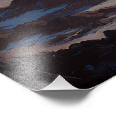 Impression Photo Crescent Moon Over Misty Mountain Valley (Coin)