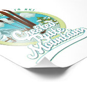 Impression Photo Crested Butte Mountain Colorado Ski logo (Coin)